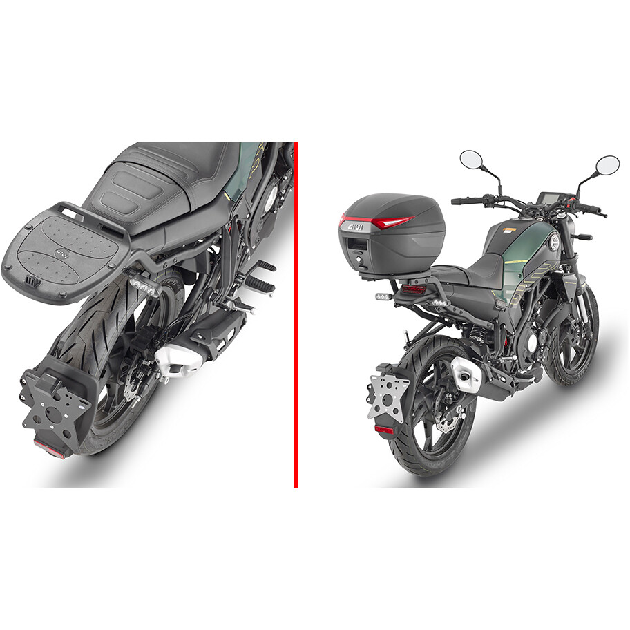 Ssr Rear Rack 125 Rear rack for Monolock top case Givi SR8715 BENELLI Leoncino 125 (22 ...
