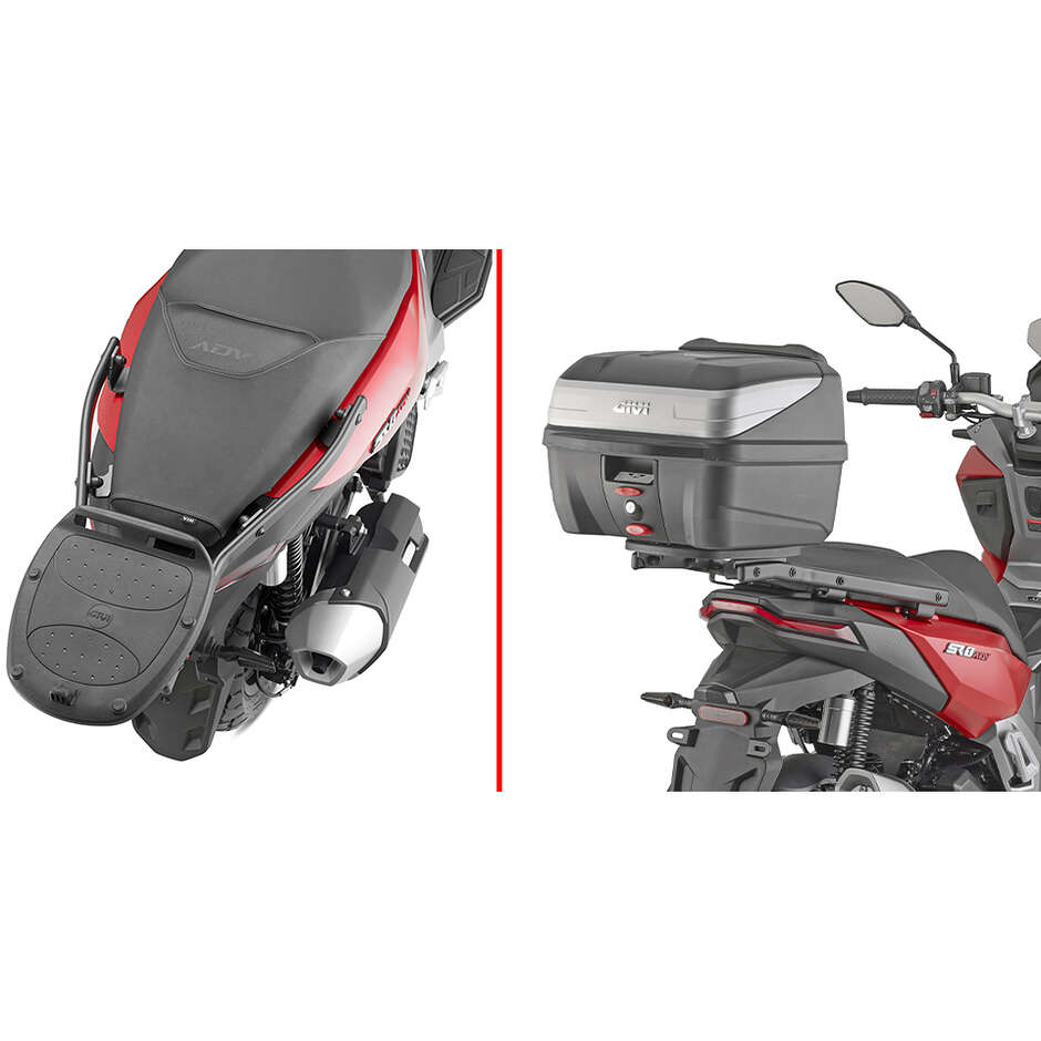 Rear rack for Monolock top case Givi SR9261 For VOGE SR1 125 ADV (24)