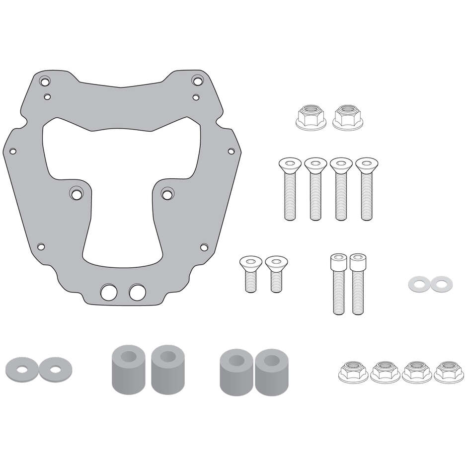 Rear Rack Monokey or Monolock Top Case Givi SR8203 For MOTO GUZZI V85 TT (19 > 23)