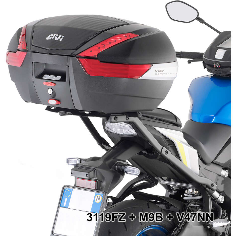 Rear Rack Monokey or Monolock Top Case Givi3119FZ For SUZUKI GSX S1000 (21 > 24)