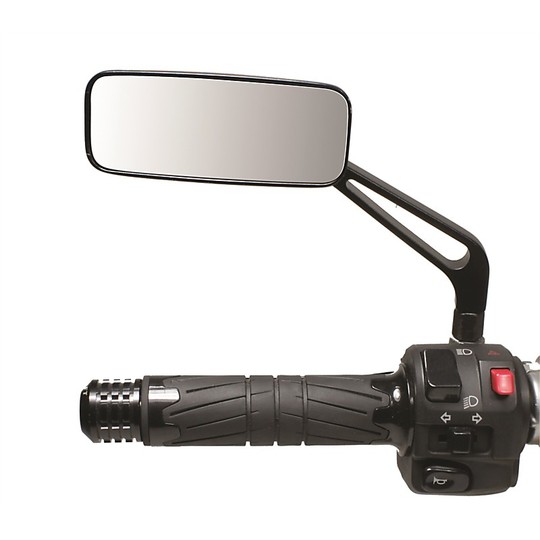 Rearview Mirror Motorcycle Chaft Softy Black Single Reversible