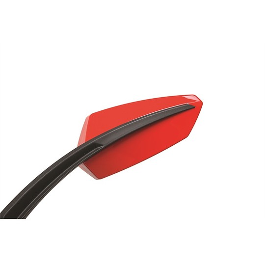 Rearview Mirrors Motorcycle Chaft Twin Model Pair Black Red