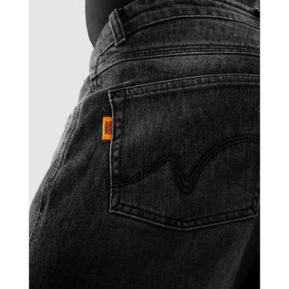 Rebelhorn BRONCO Motorradjeans Wash Black L34