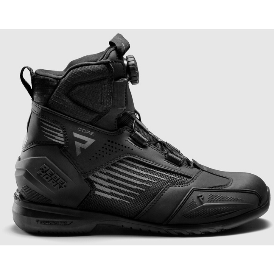 Rebelhorn CORE Black Motorcycle Boots
