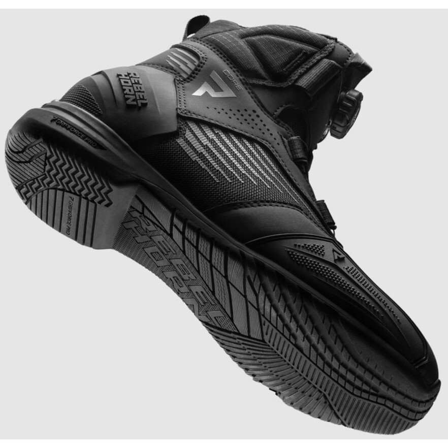 Rebelhorn CORE Black Motorcycle Boots