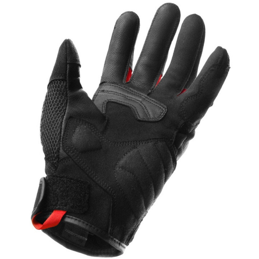 Rebelhorn CORE Motorcycle Gloves Black Red