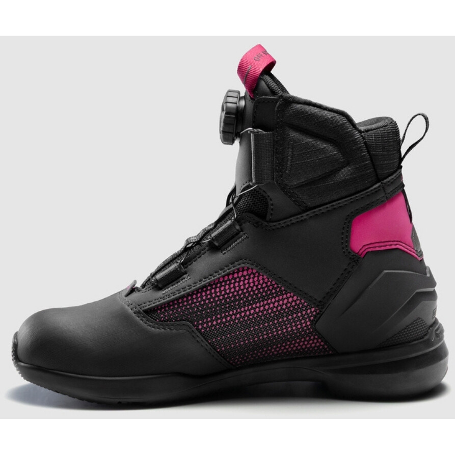 Rebelhorn CORE Motorradstiefel Schwarz Pink