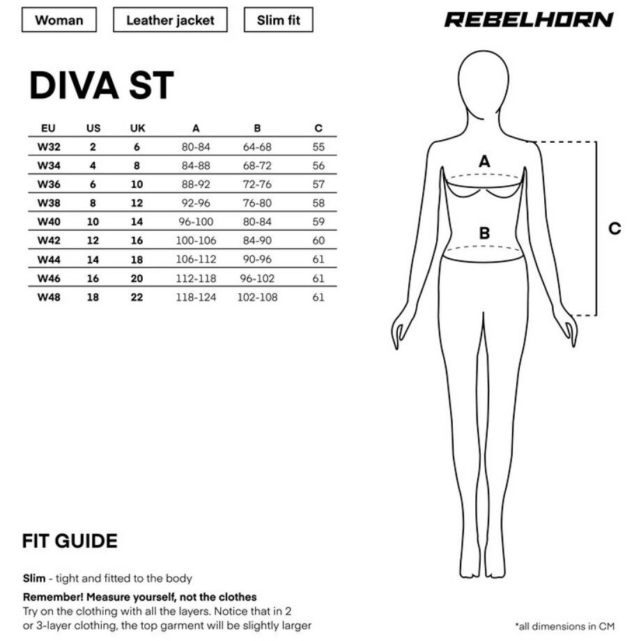 Rebelhorn DIVA ST Damen-Motorradjacke Schwarz Rot Weiß