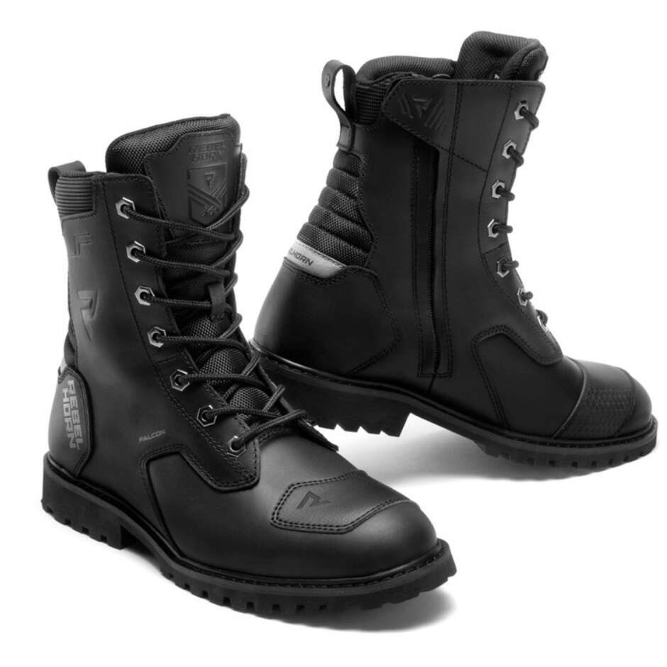 Rebelhorn FALCON Black Motorcycle Boots