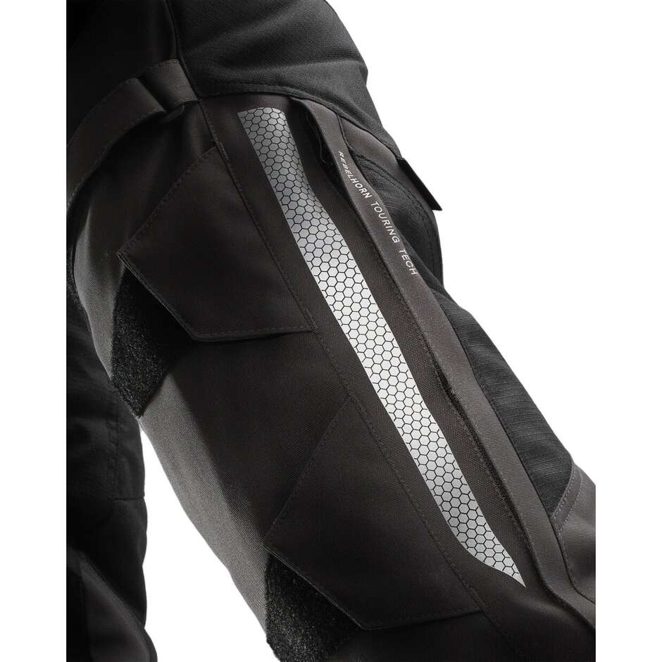 REBELHORN HARDY 3.0 DESERT Fabric Motorcycle Pants Grey Red