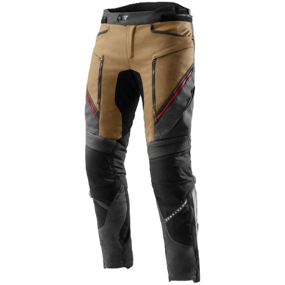REBELHORN HARDY 3.0 DESERT Motorradhose aus Stoff, Grau/Rot