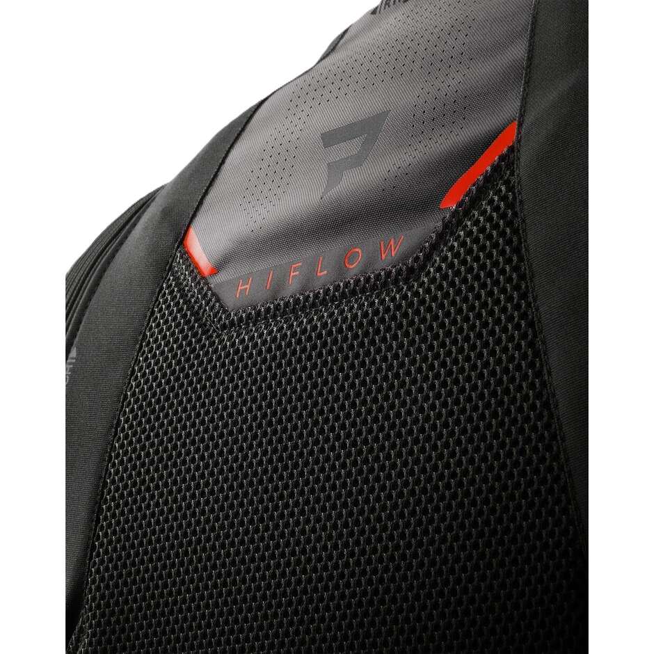 Rebelhorn HIFLOW-V Fabric Motorcycle Jacket Black Grey Red