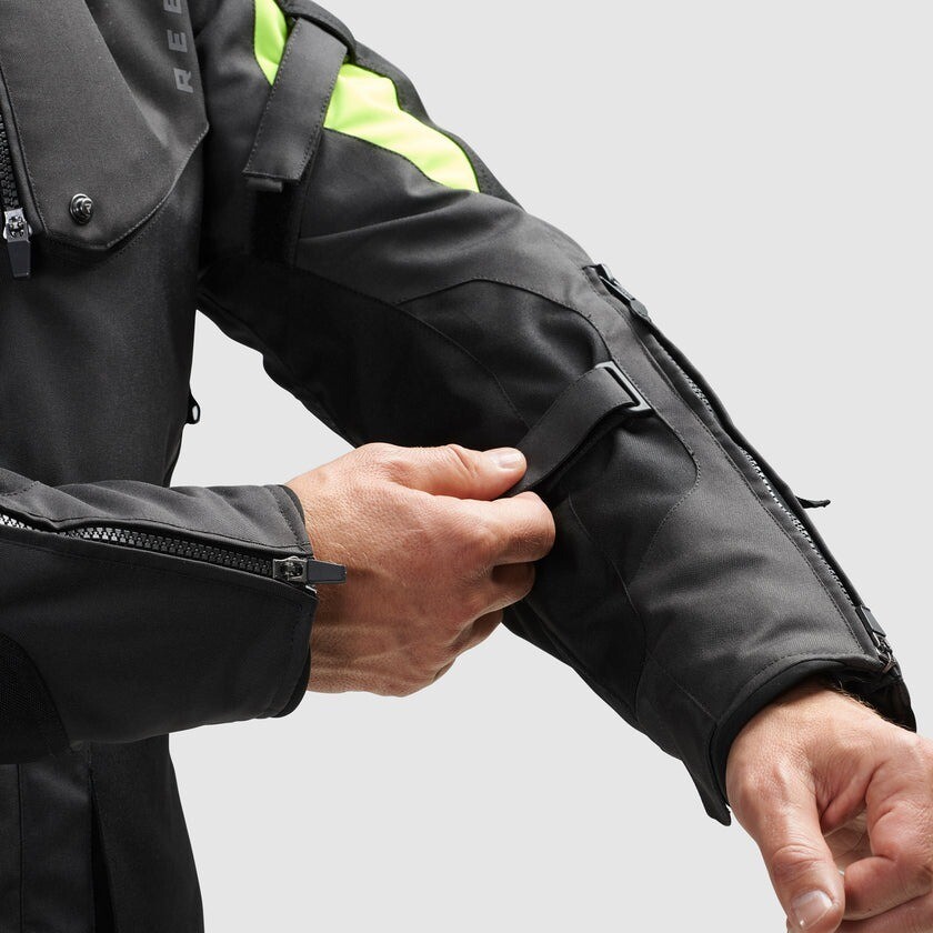 Rebelhorn HIKER IV Motorcycle Jacket Black Anthracite Fluorescent Yellow