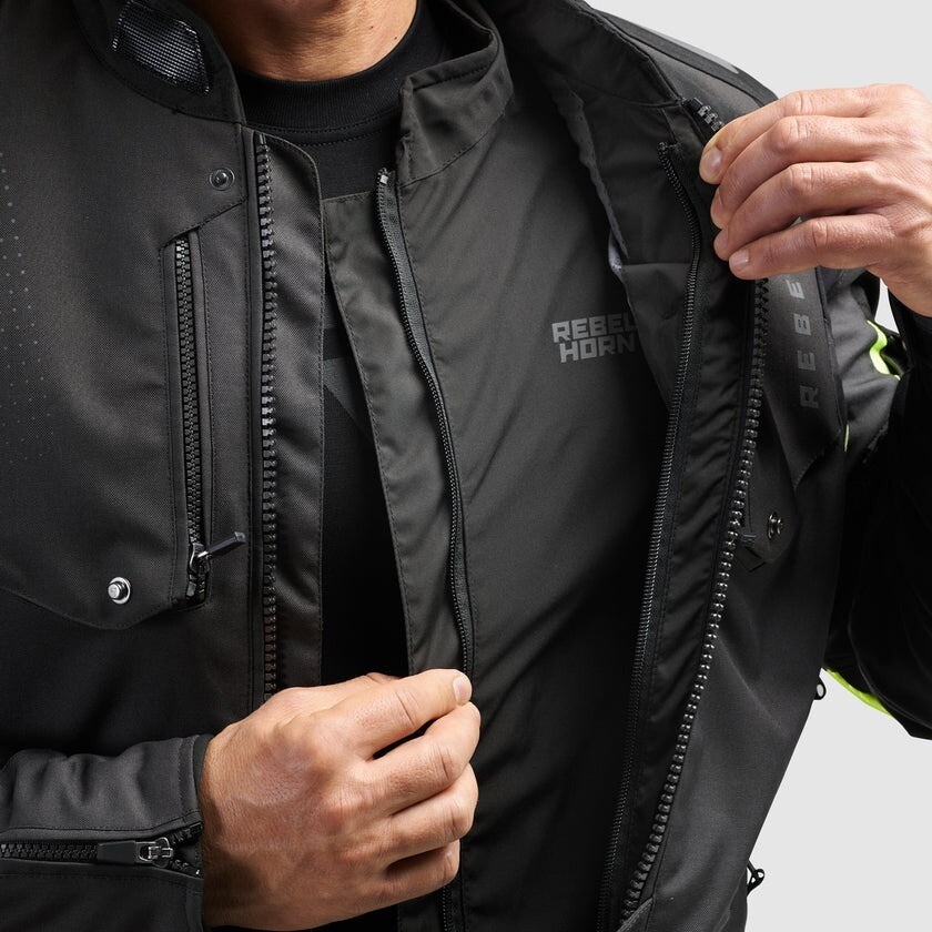 Rebelhorn HIKER IV Motorradjacke Schwarz
