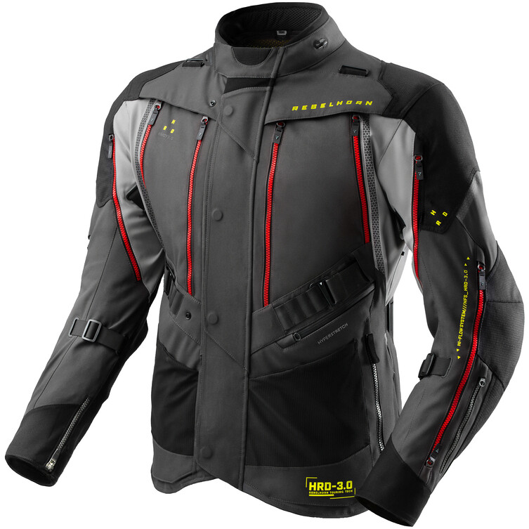 Rebelhorn Motorcycle Jacket In HARDY 3.0 Fabric Anthracite Grey