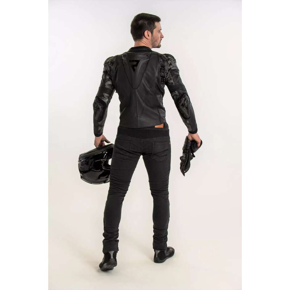 Rebelhorn REBEL Perforated Motorcycle Jacket Black