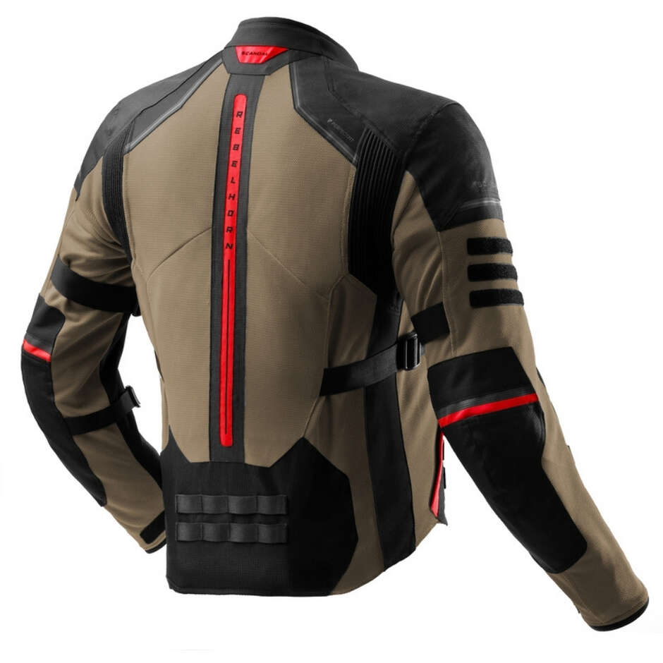 Rebelhorn SCANDAL 3 Motorcycle Jacket Desert Black Red
