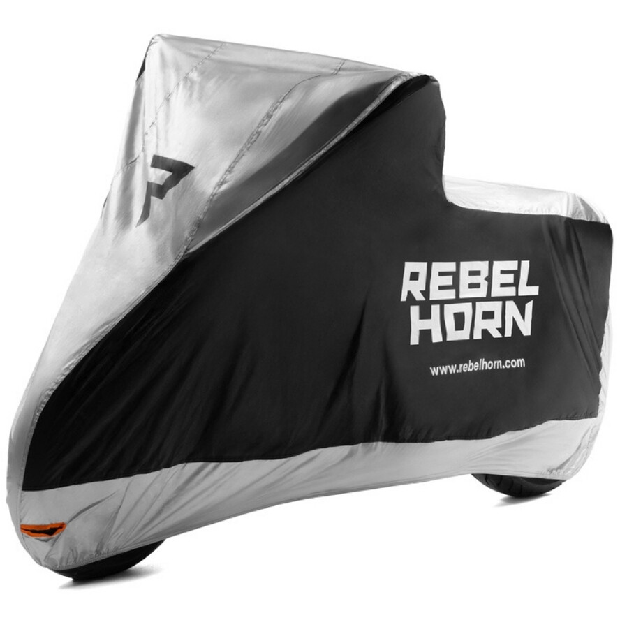Rebelhorn SHELTER Motorcycle Cover Black Silver