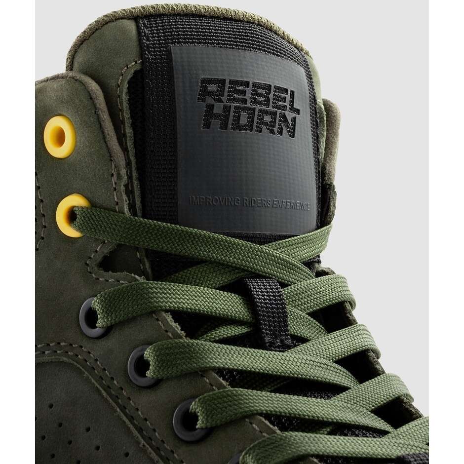 Rebelhorn SPIKE Motorcycle Shoes Green Black