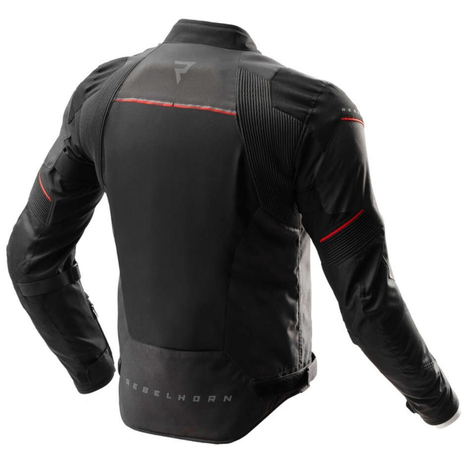 Rebelhorn SWIFT Motorcycle Jacket Black Grey Red