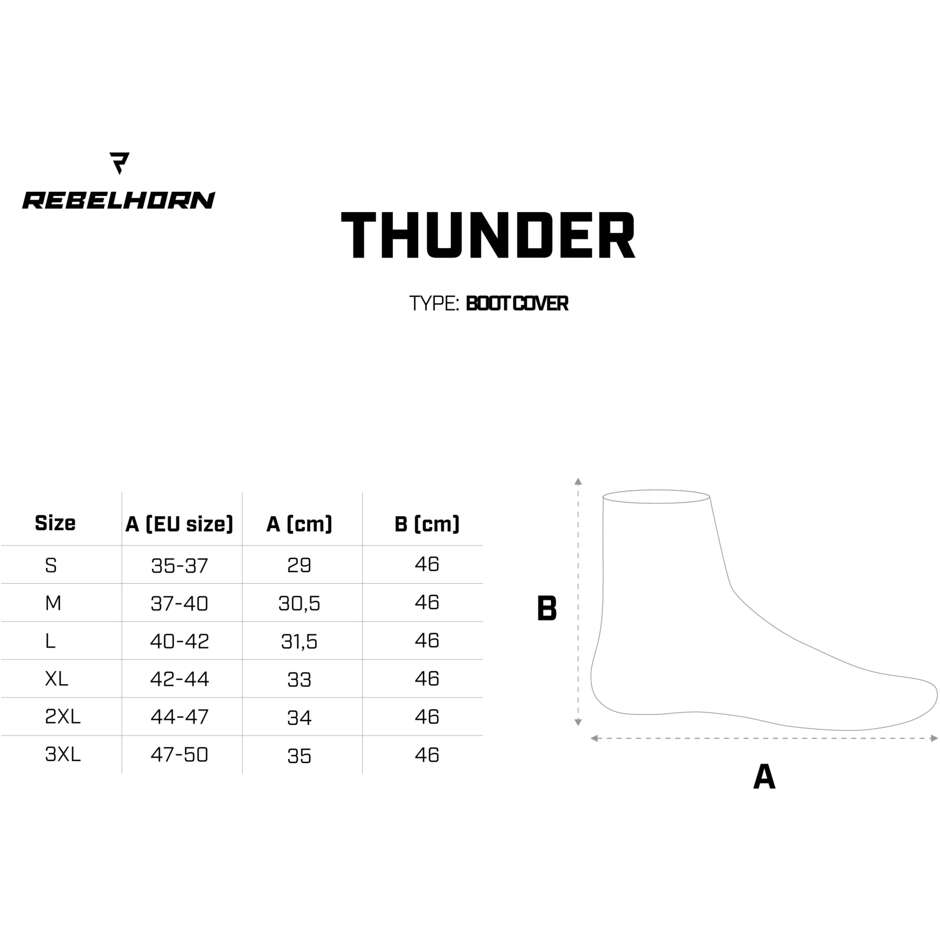 Rebelhorn THUNDER Rain Shoe Cover