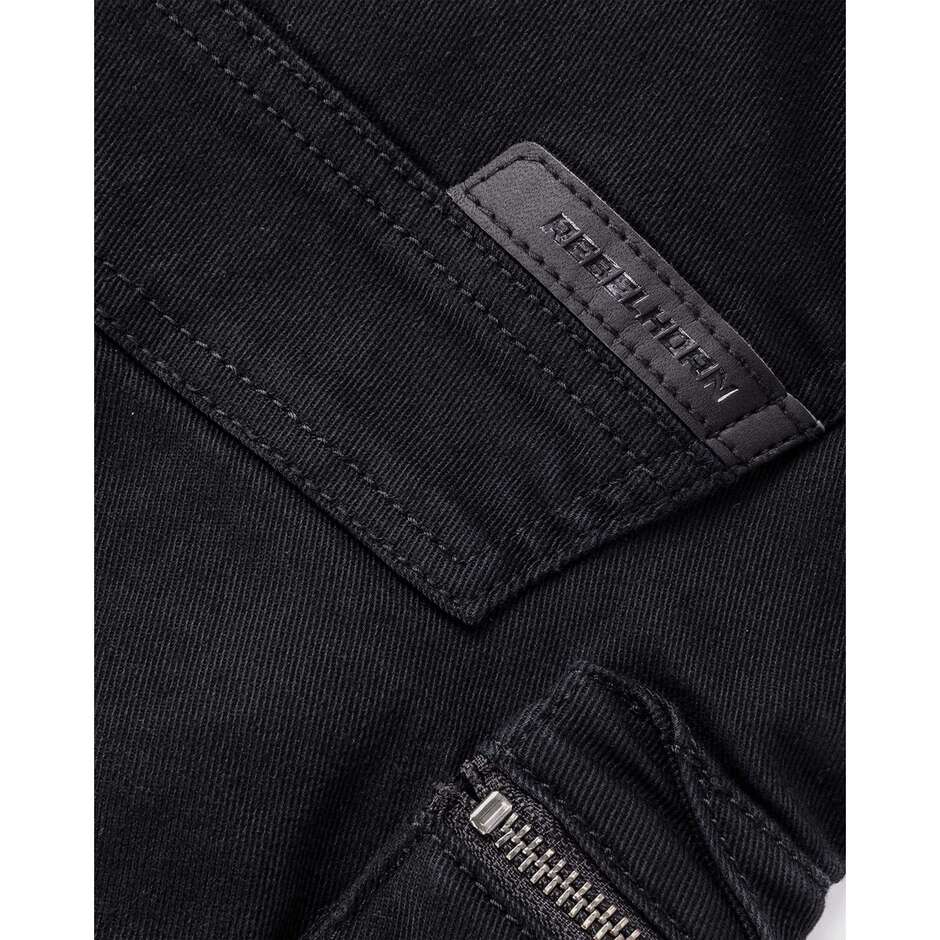 REBELHORN VANDAL DENIM Motorcycle Jeans Black - L34