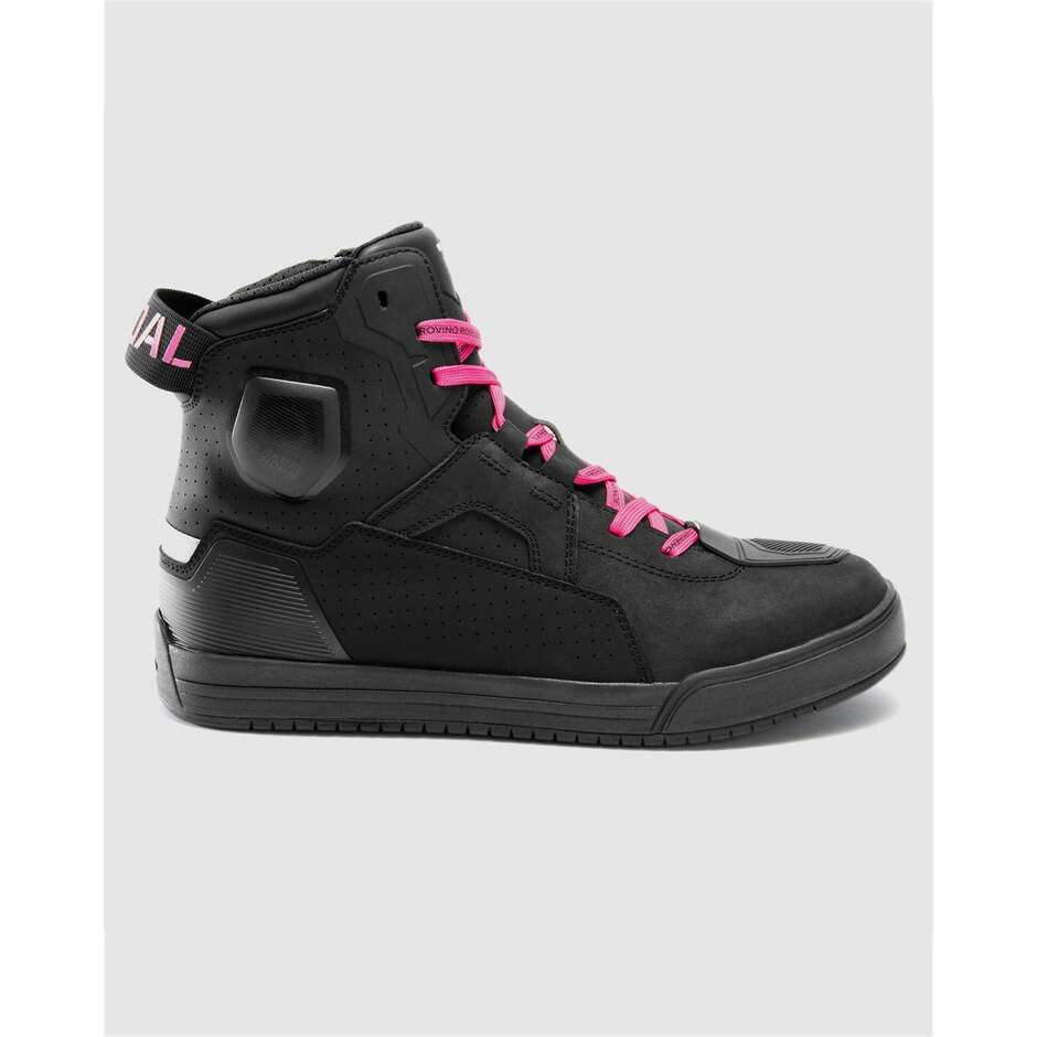 Rebelhorn VANDAL II Lady Women's Motorcycle Shoes Black Pink