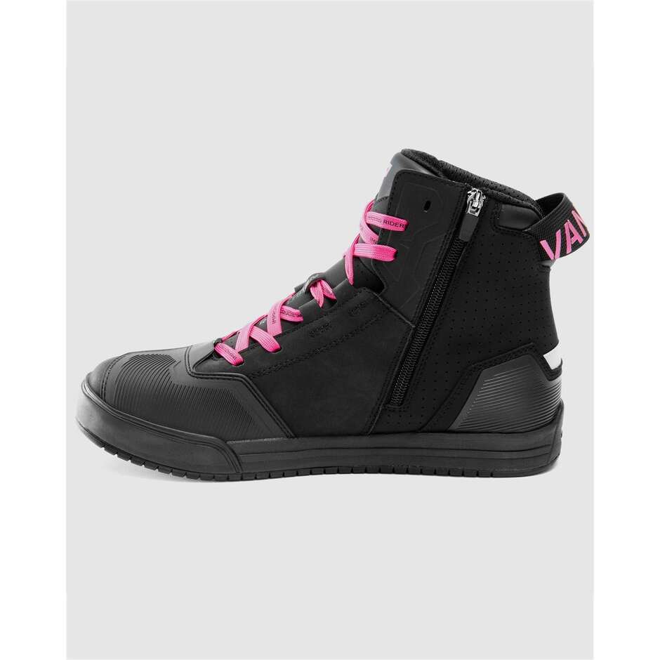 Rebelhorn VANDAL II Lady Women's Motorcycle Shoes Black Pink
