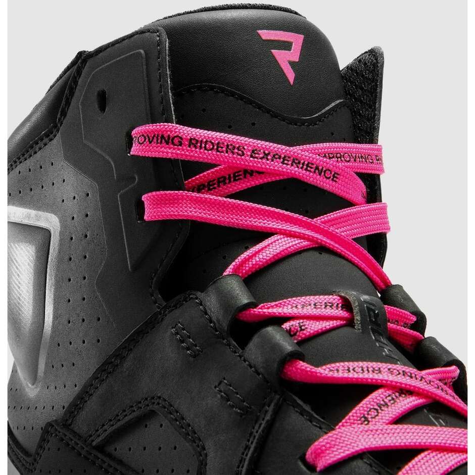Rebelhorn VANDAL II Lady Women's Motorcycle Shoes Black Pink