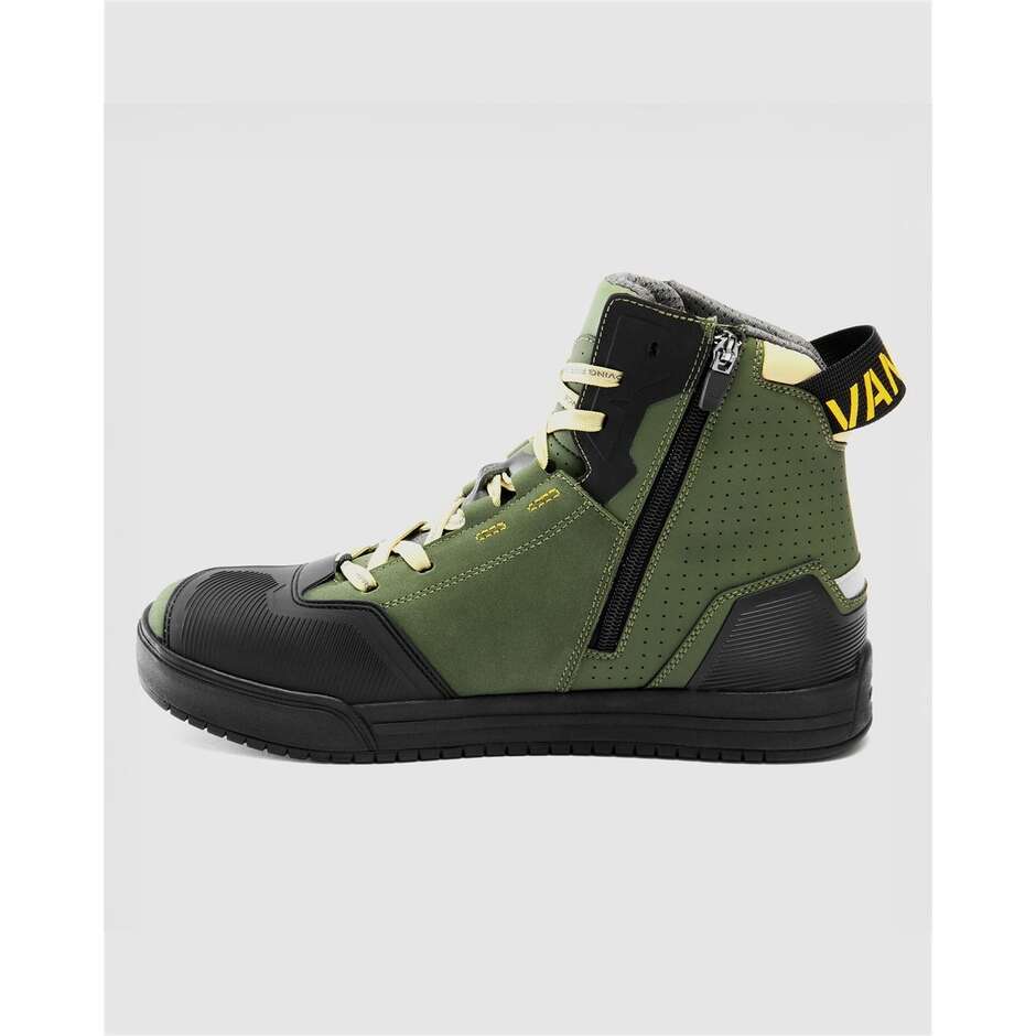 Rebelhorn VANDAL II Motorcycle Shoes Olive Green Orange