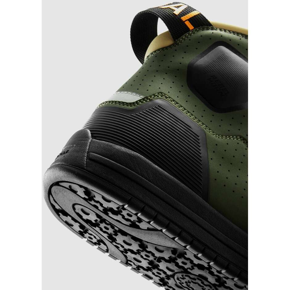 Rebelhorn VANDAL II Motorcycle Shoes Olive Green Orange