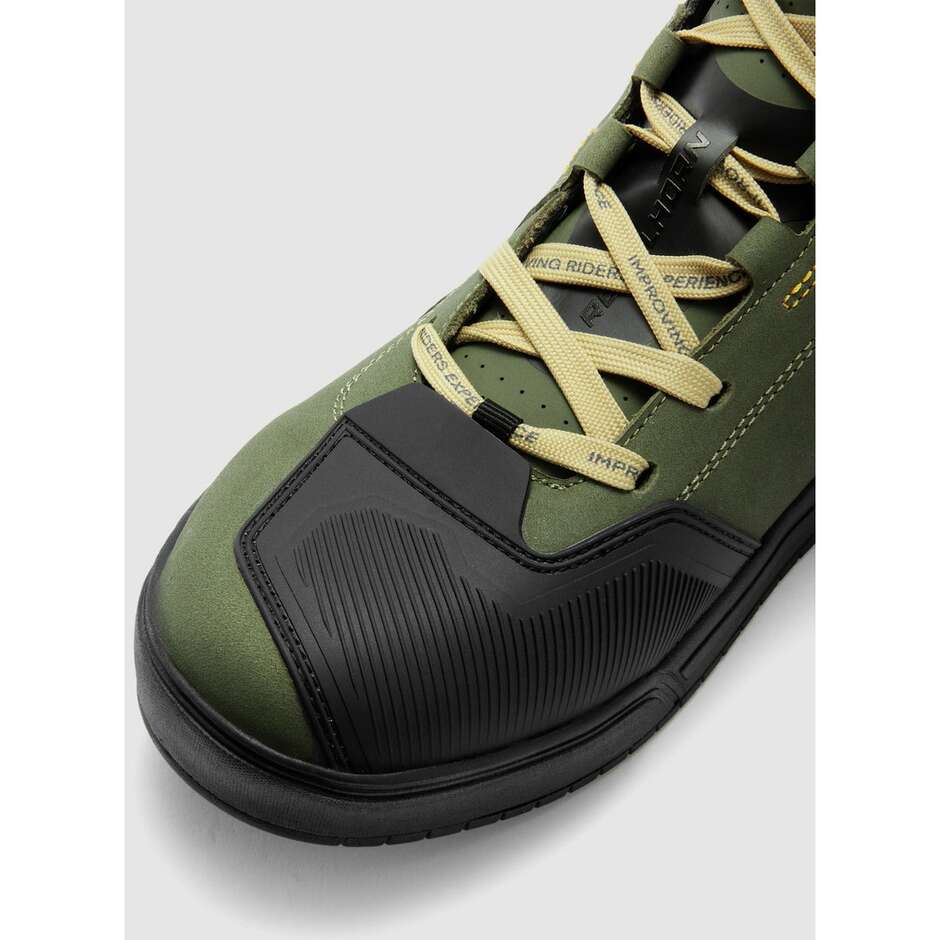 Rebelhorn VANDAL II Motorcycle Shoes Olive Green Orange