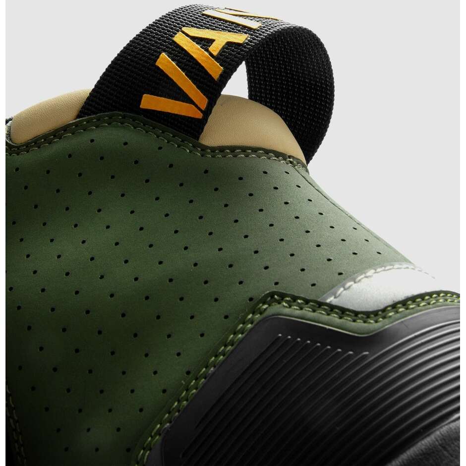 Rebelhorn VANDAL II Motorcycle Shoes Olive Green Orange