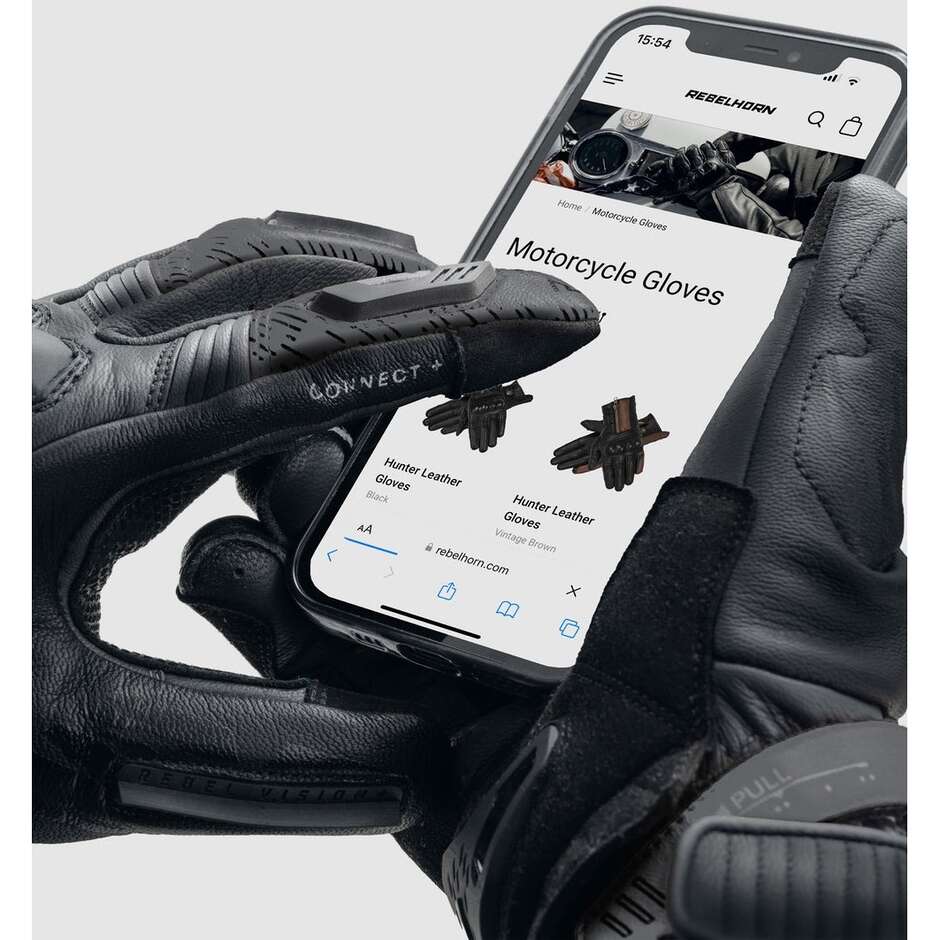 Rebelhorn VIPER Motorcycle Gloves Black