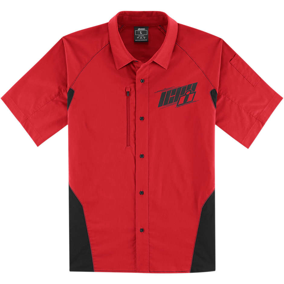 Red Icon OVERLORD SHOP Casual Fabric Shirt