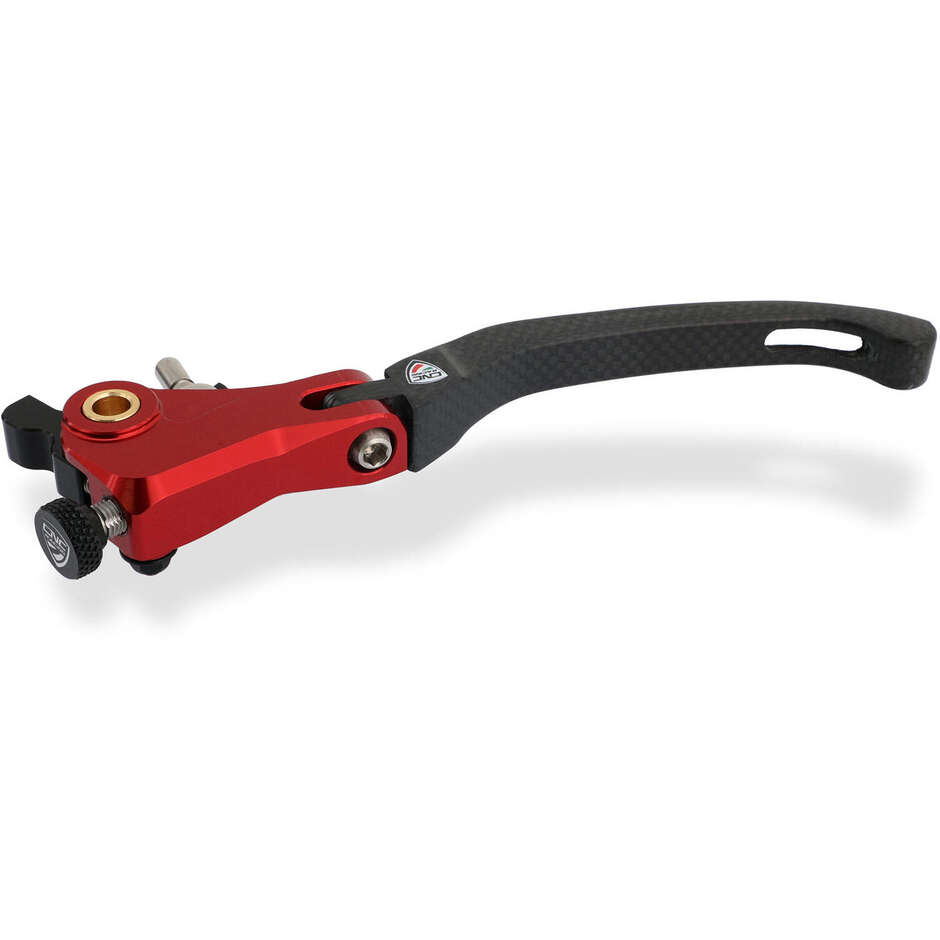 Red Race LCR12 Folding Clutch Lever - Carbon CNC Racing Matt