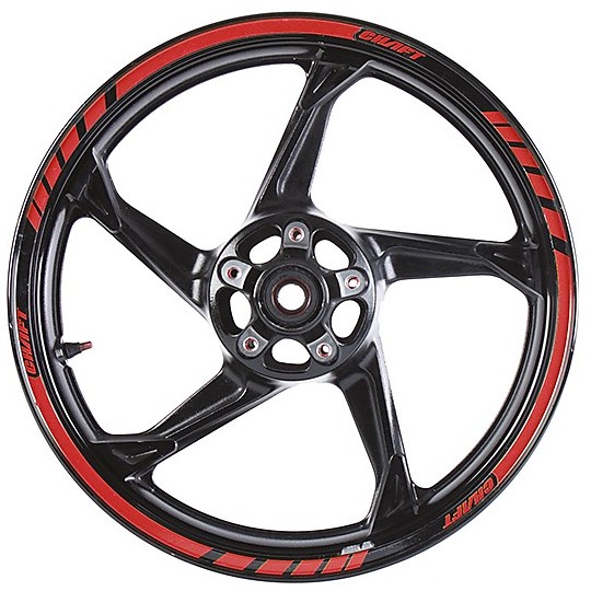 Reflective Wheel Profile Chaft Adhesive Red Color