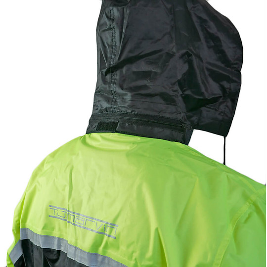 Regenbekleidung Set Jacke und Hose Tj Marvin CLASSIC E31 Schwarz Gelb Fluo (2 Stück)