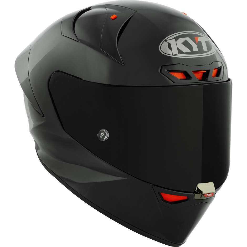 Rennmotorradhelm Kyt KX-1 RACE GP PLAIN Mattschwarz FIM