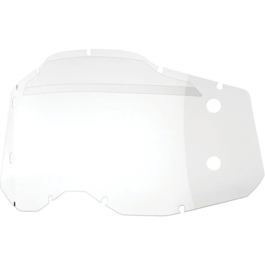 Replacement Lens for 100% ACCURI 2 / RACECRAFT 2 / STRATA 2 FORECAST Mask, Clear