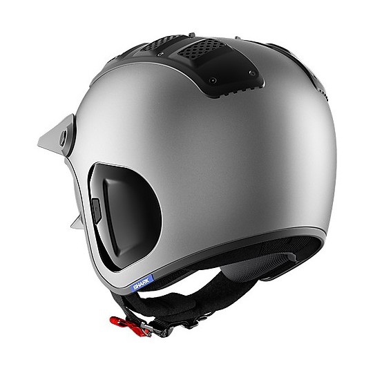 Retro Jet Helmet in Fiber Moto Shark X-DRAK 2 Blank Mat Matt Anthracite