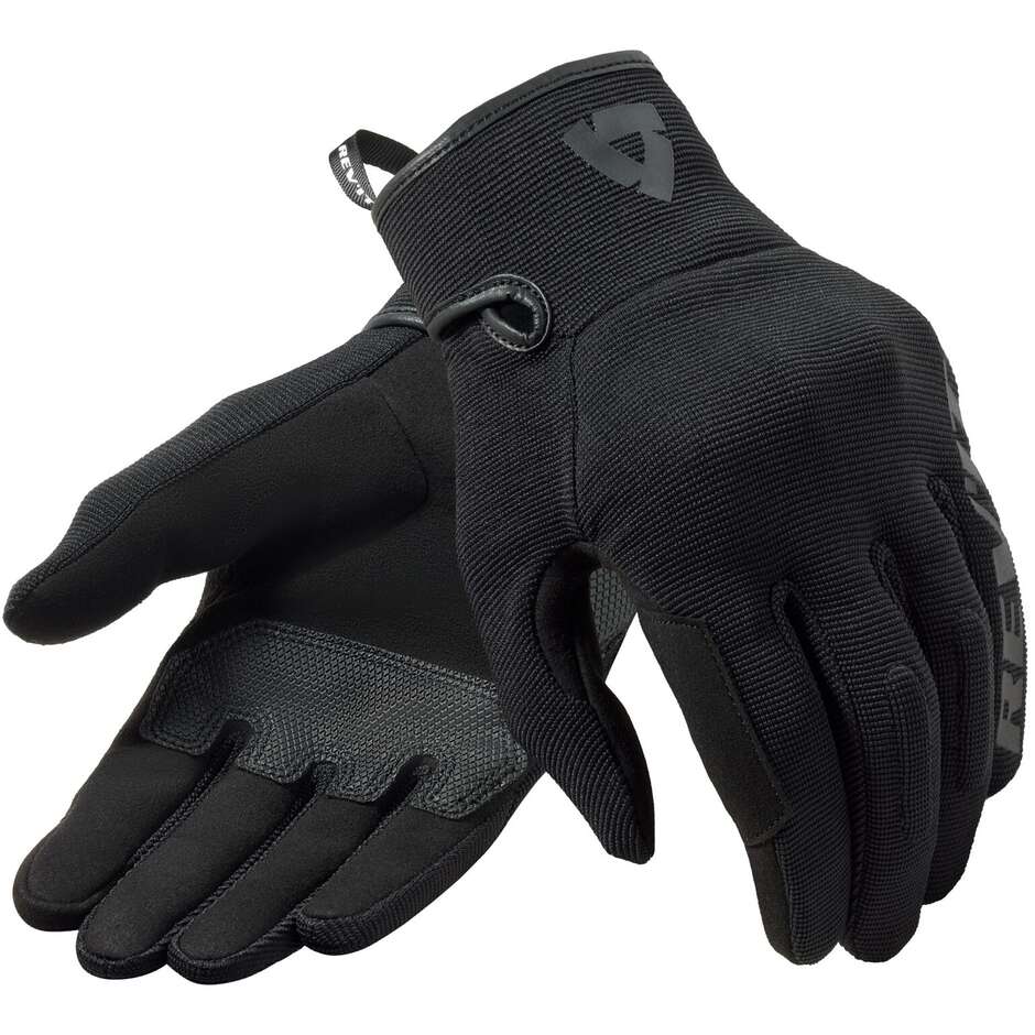 Rev'it ACCESS Black Fabric Motorcycle Gloves