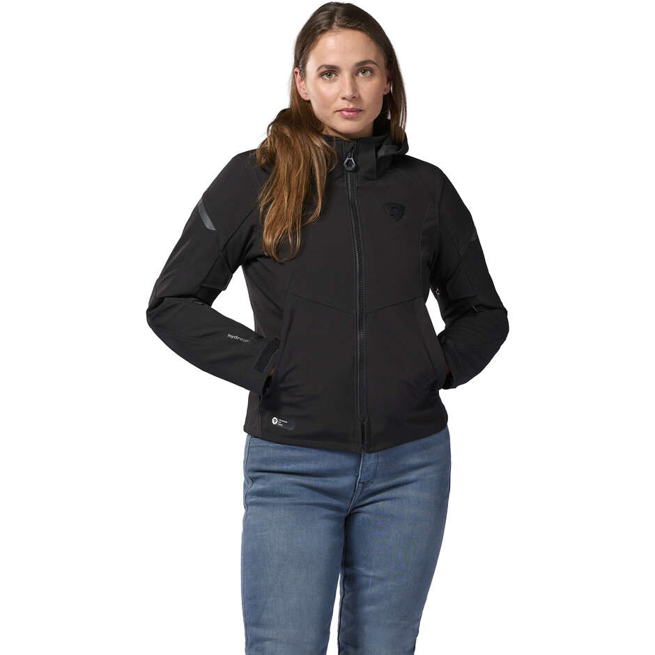 Rev'it Afterburn 2 H2O Damen-Motorradjacke Schwarz