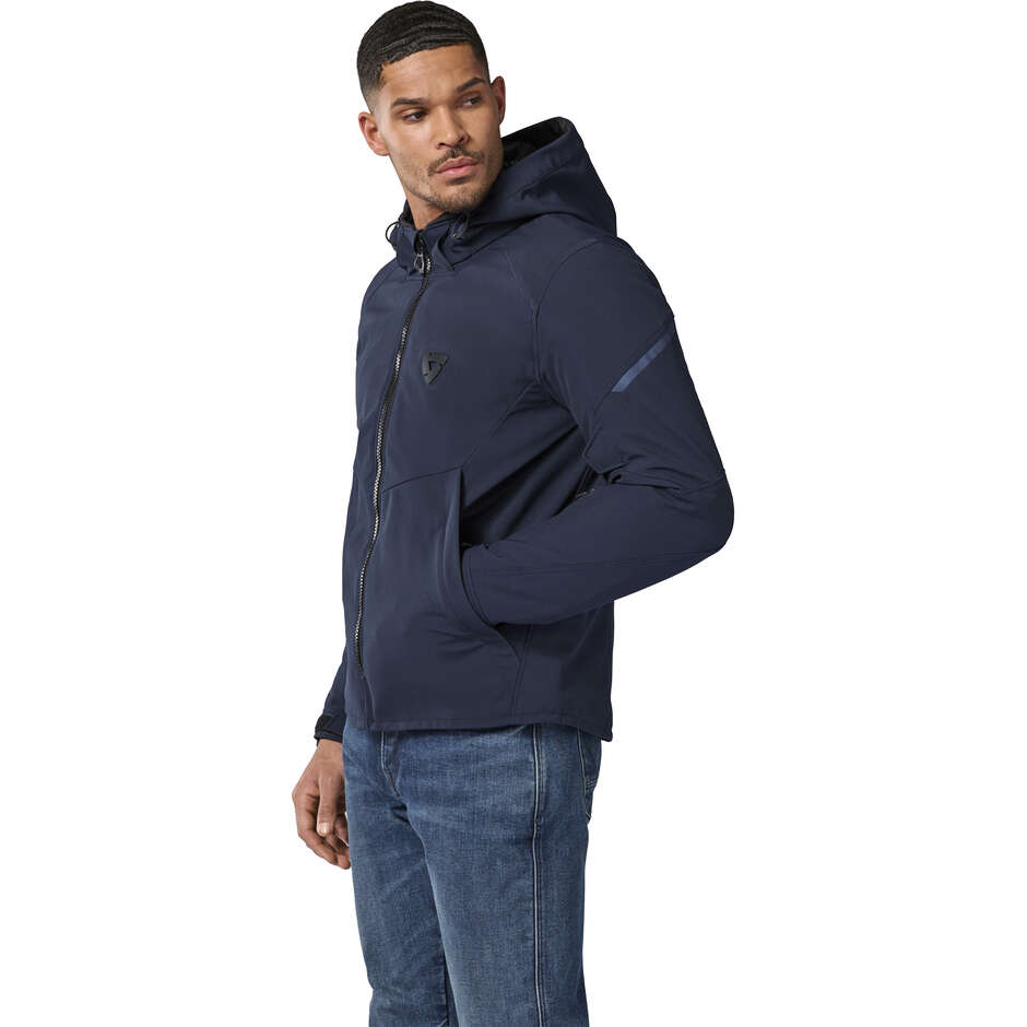 Rev'it Afterburn 2 H2O Motorradjacke Dunkelblau