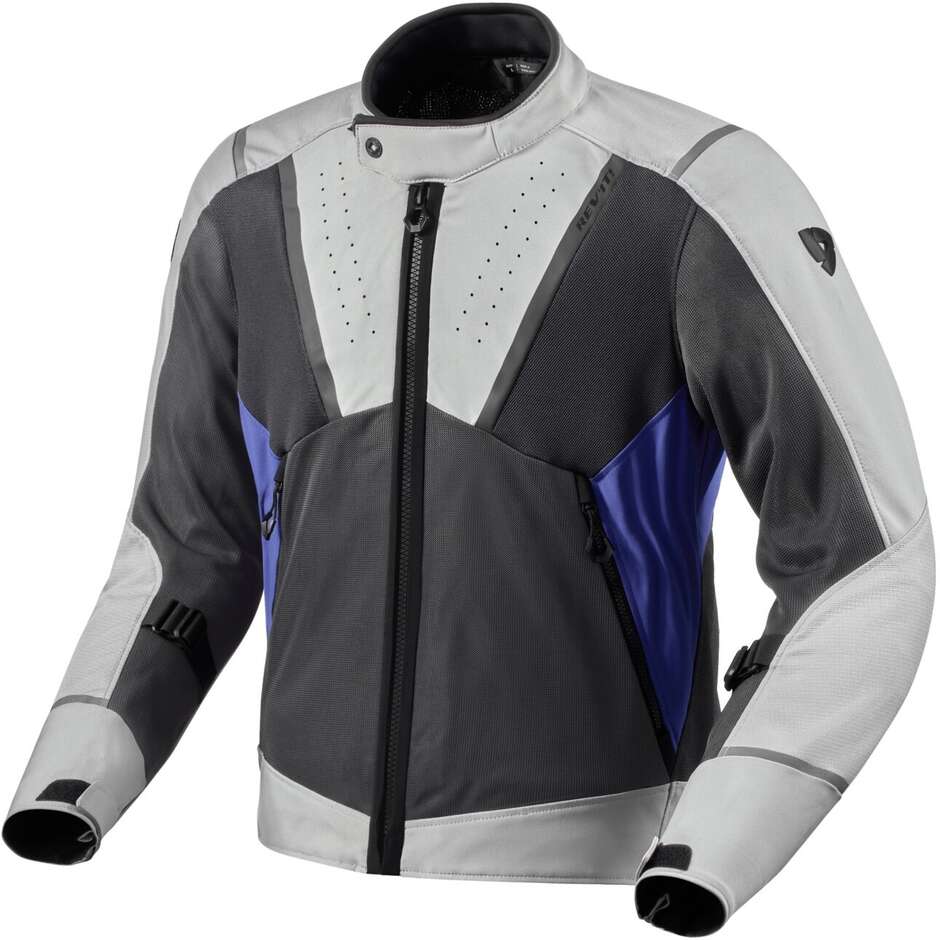 Rev'it AIRWAVE 4 Perforated Motorcycle Jacket Light Gray Blue For Sale ...