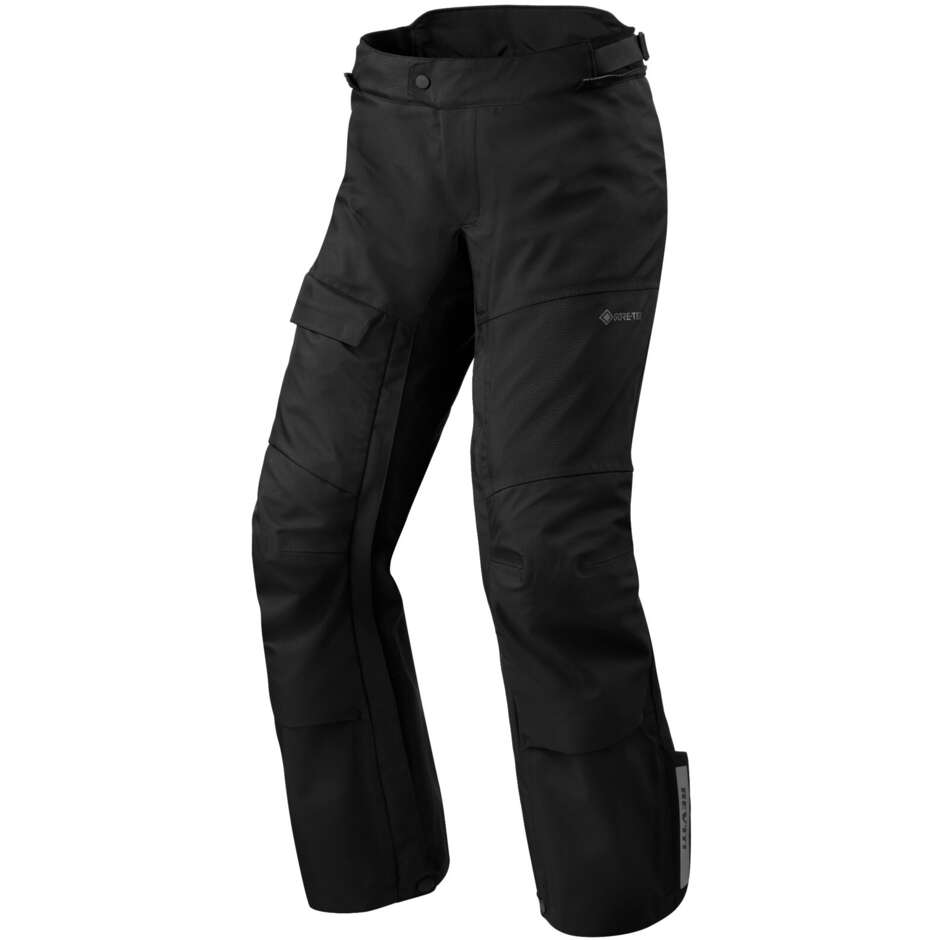 Rev'it ALPINUS GTX Motorcycle Fabric Pants Black - SHORT