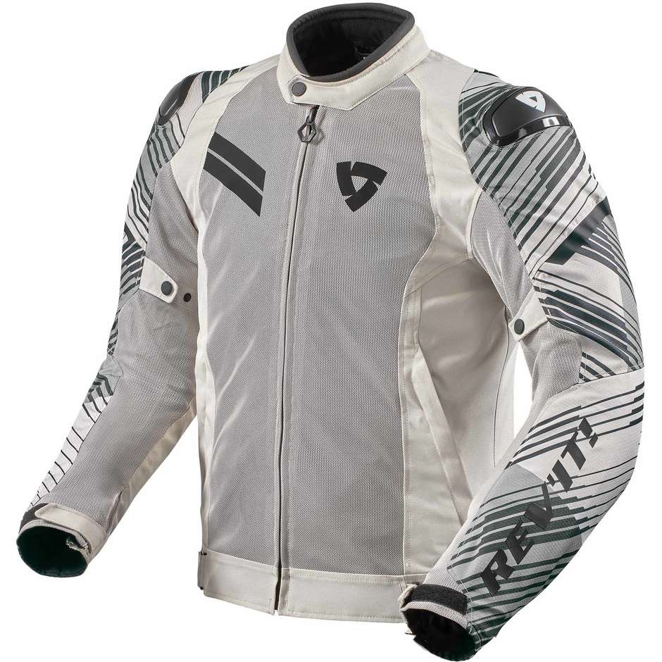 Rev'it APEX AIR Sport Motorcycle Jacket Light Gray Black
