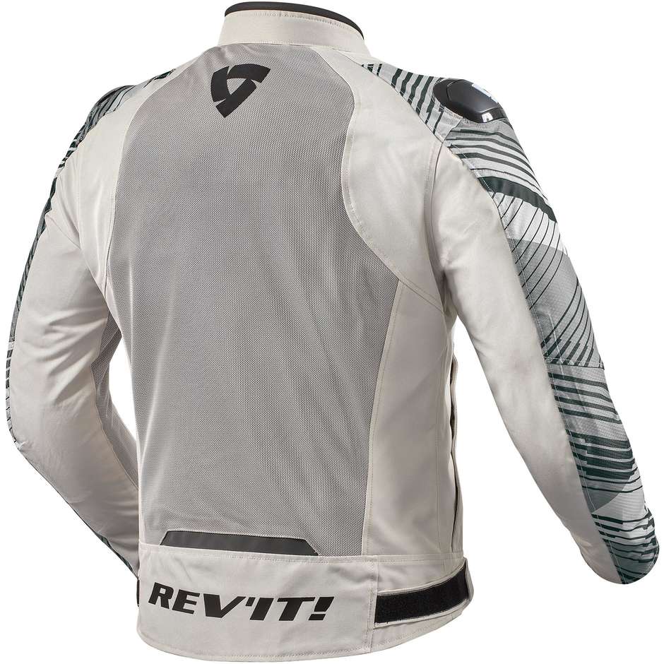 Rev'it APEX AIR Sport Motorcycle Jacket Light Gray Black