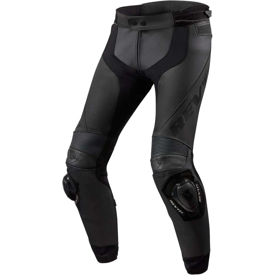 Rev'it APEX Black Shortened Motorcycle Leather Pants