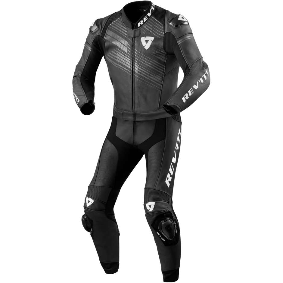 Rev'it APEX Divisible Motorcycle Suit Black White